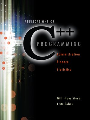 cover image of Applications of C++ Programming
